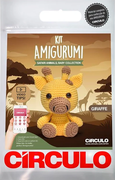 Circulo Amigurumi Kit Baby Rattle Collection Giraffe