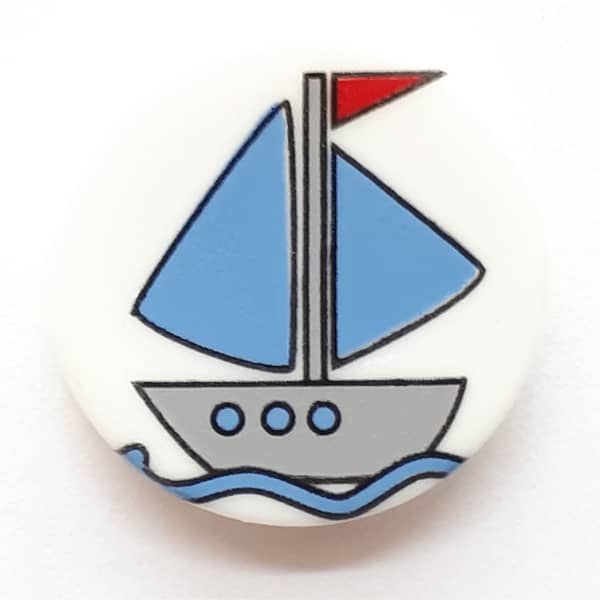 Boat Button with shank - Size: 17mm