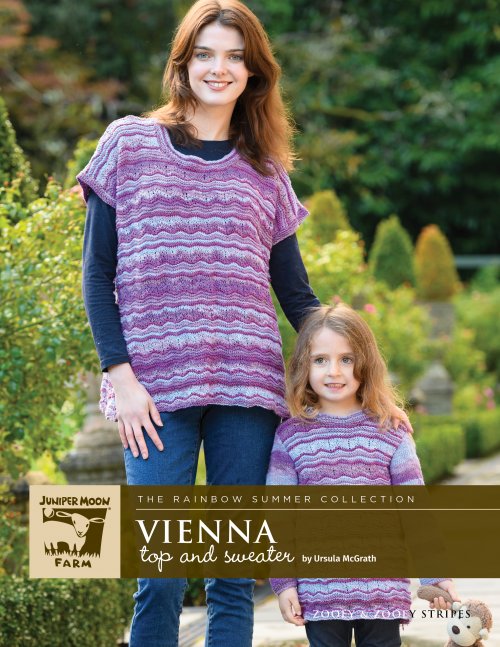 Vienna top and sweater pattern from Juniper Moon Farm