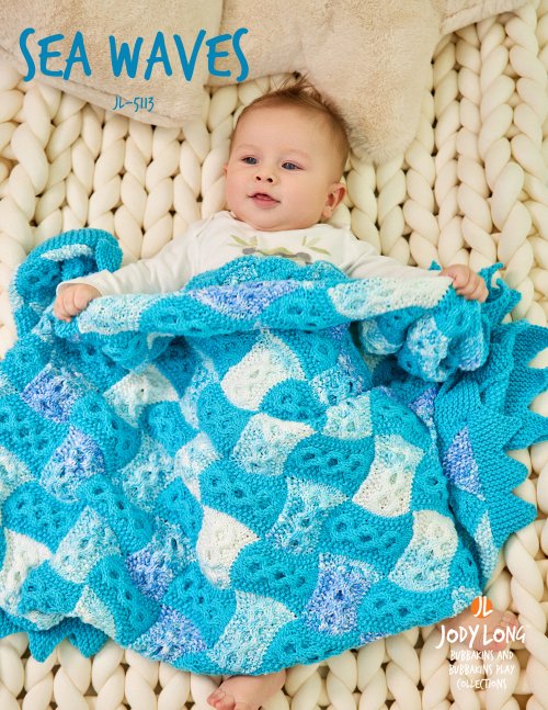 Sea Waves Blanket Pattern by Jody Long