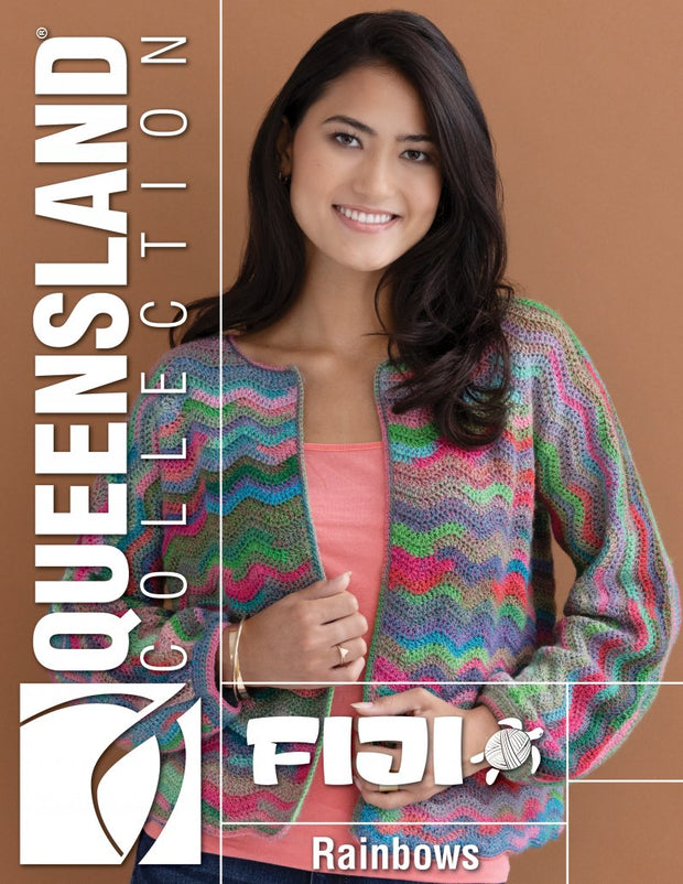 Rainbows Crochet Cardigan Pattern by Sandi Prosser