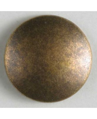 Bezel Full Metal Round Button - Antique Brass