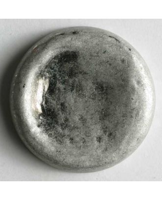 Bezel Full Metal Round Button - Antique Tin - Thumb Dent