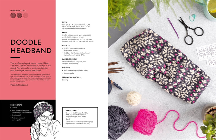 The Doodle Knit Directory 200 Mix & Match Motifs and Patterns For Knitted Accessories by Jamie Lomax