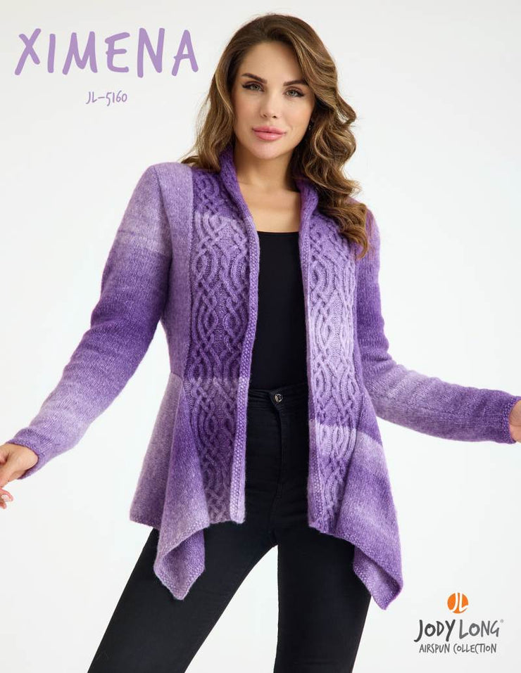 Ximena Cabled Cardigan Pattern by Jody Long