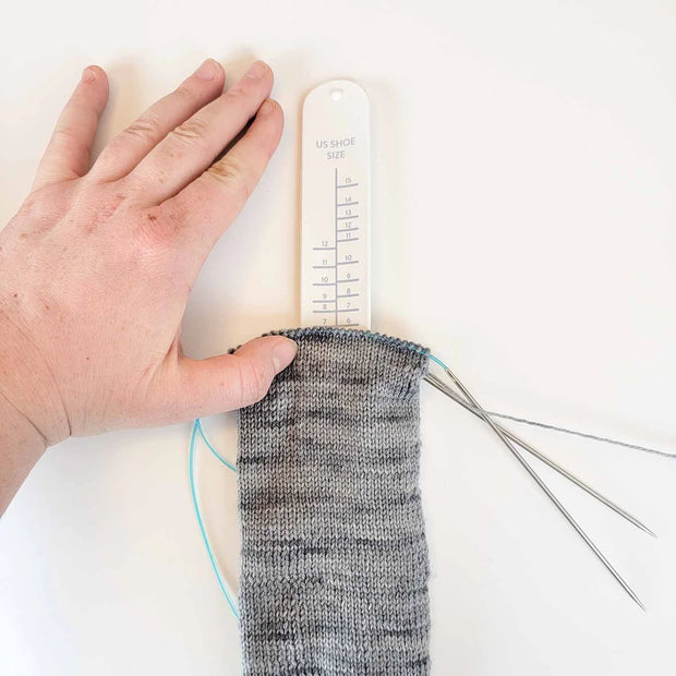 Sock Sizing Ruler - Sock Knitting Bracelet Ruler by Twice Sheared Sheep