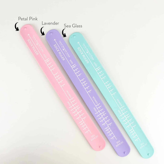 Sock Sizing Ruler - Sock Knitting Bracelet Ruler