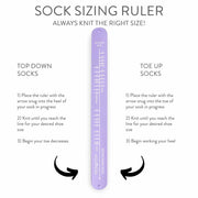 Sock Sizing Ruler - Sock Knitting Bracelet Ruler by Twice Sheared Sheep