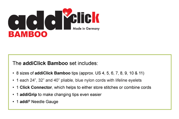 Addi Click Set - Bamboo