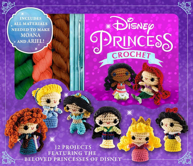 Disney Princess Crochet Kit with Instructions to make 12 Disney Princesses