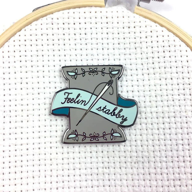 Feeling Stabby Magnetic Enamel Needle Minder