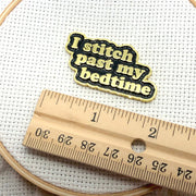 I Stitch Past My Bedtime Magnetic Enamel Needle Minder