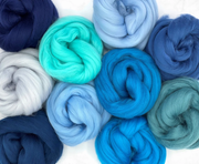 Merino Wool Roving 250g Mix Pack Solid Colors