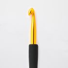 Gold Aluminium Crochet Hook by KnitPro