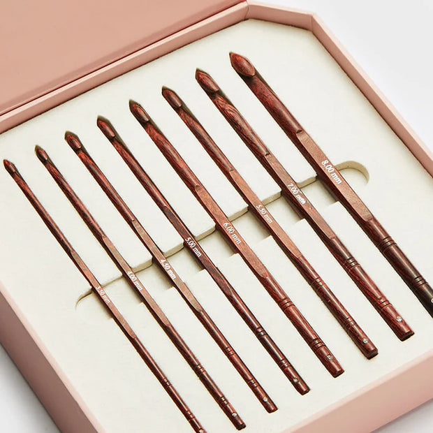 Symfonie Rose Crochet Hook Gift Set - Satin Paper Box